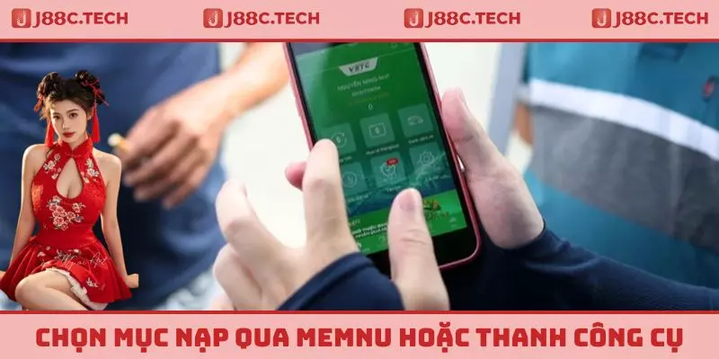 Chọn mục nạp qua Memnu hoặc thanh công cụ